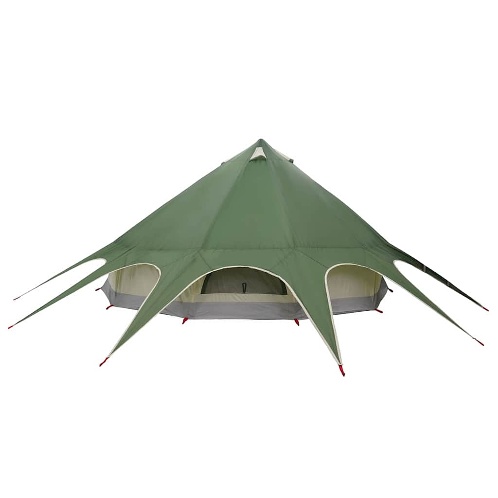 Teepee Tent 7-Persoon 7-persoons Groen en Grijs