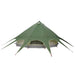 Teepee Tent 7-Persoon 7-persoons Groen en Grijs