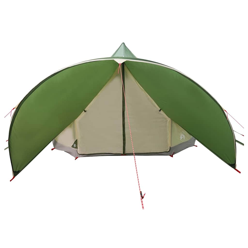 Teepee Tent 7-Persoon 7-persoons Groen en Grijs