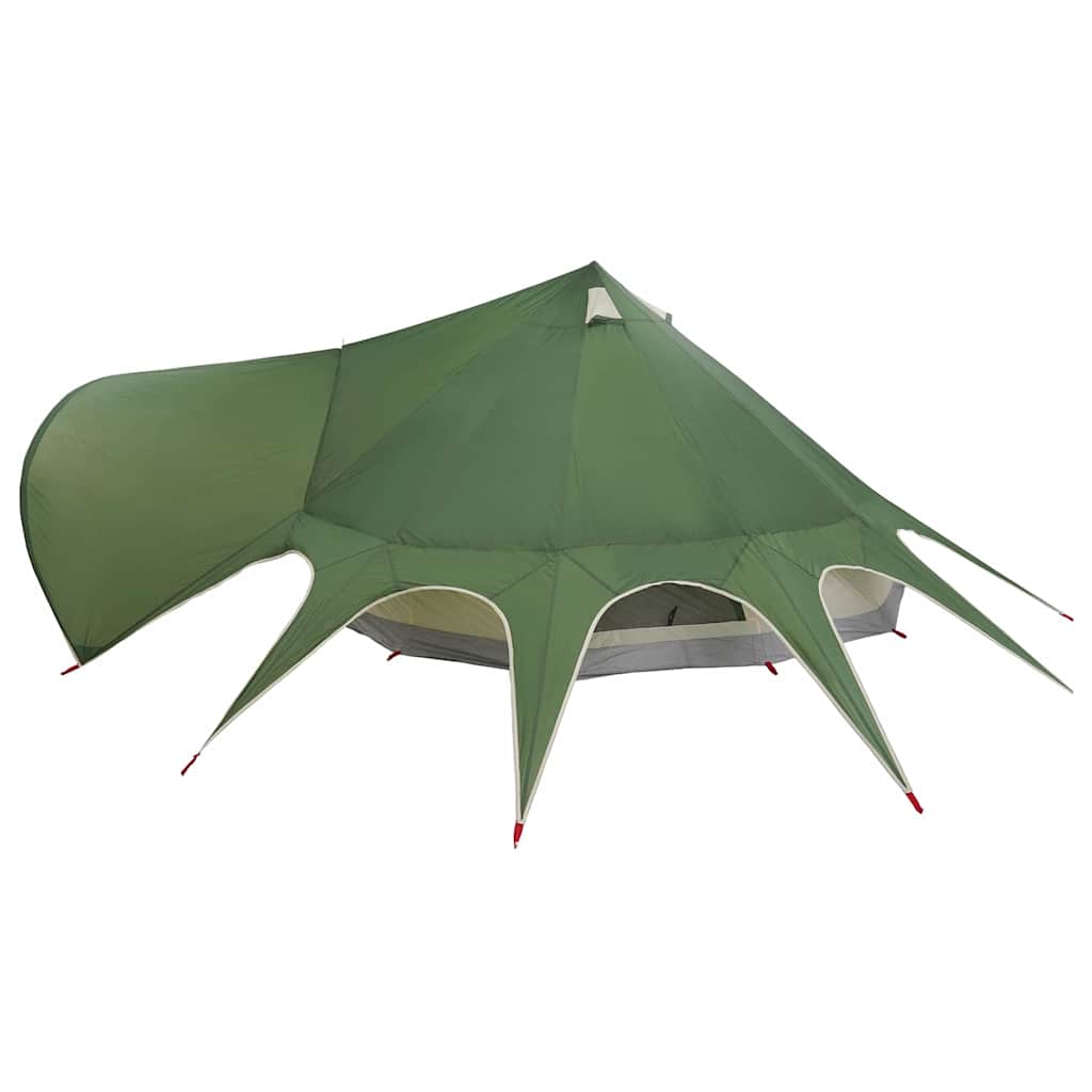 Teepee Tent 7-Persoon 7-persoons Groen en Grijs