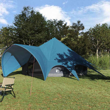 Teepee Tent 7-Persoon 7-persoons Blauw en Grijs