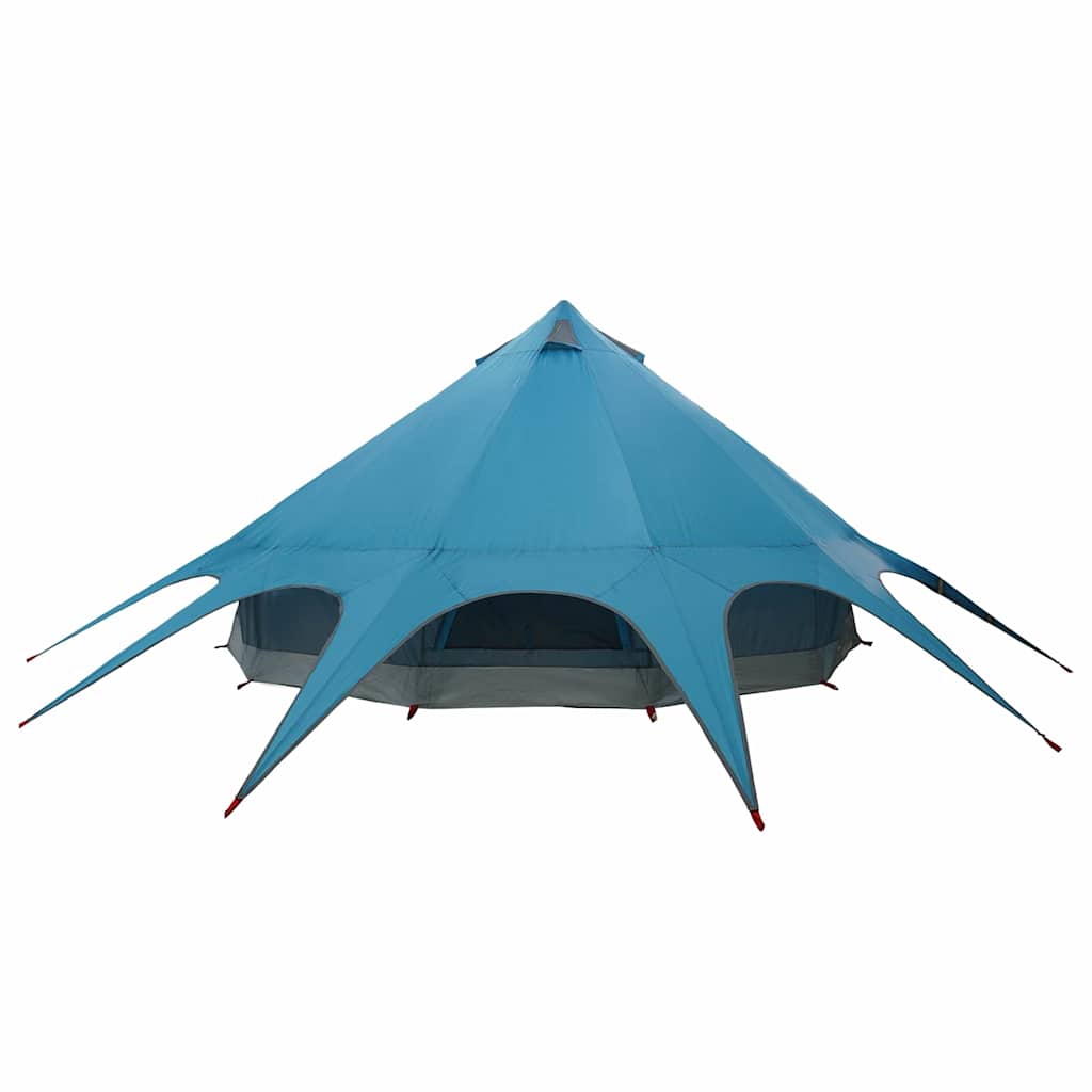 Teepee Tent 7-Persoon 7-persoons Blauw en Grijs