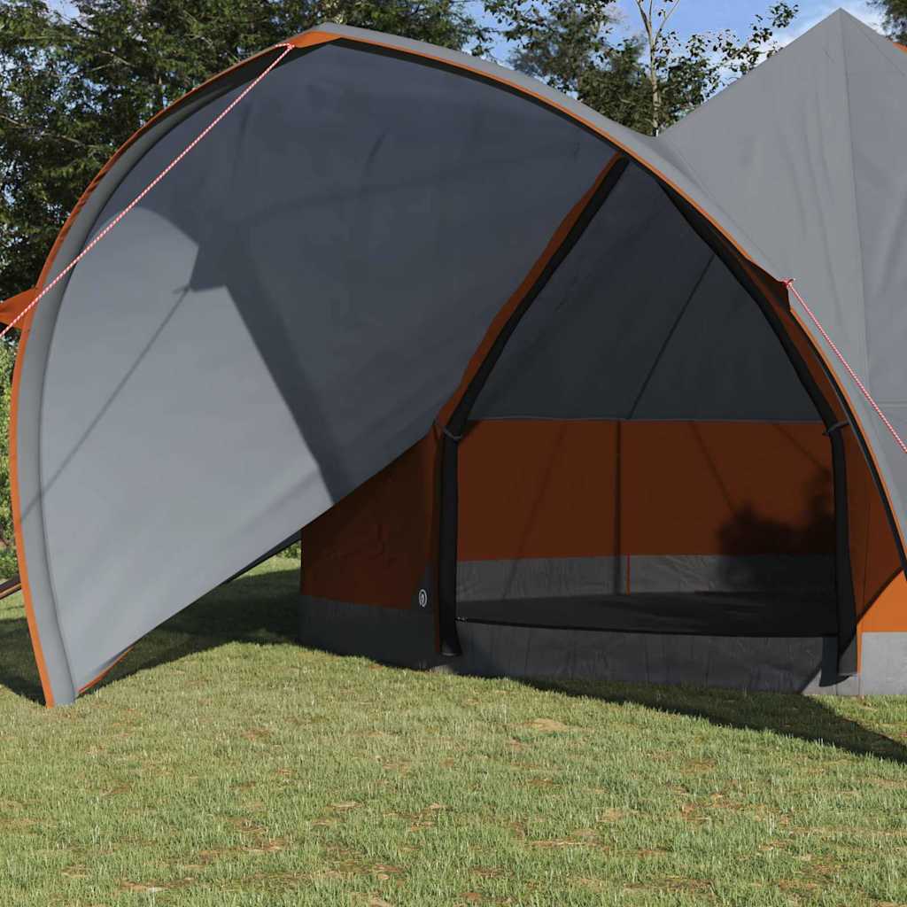 Teepee Tent 7-Persoon 7-persoons Grijs en Oranje
