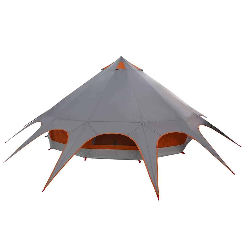 Teepee Tent 7-Persoon 7-persoons Grijs en Oranje