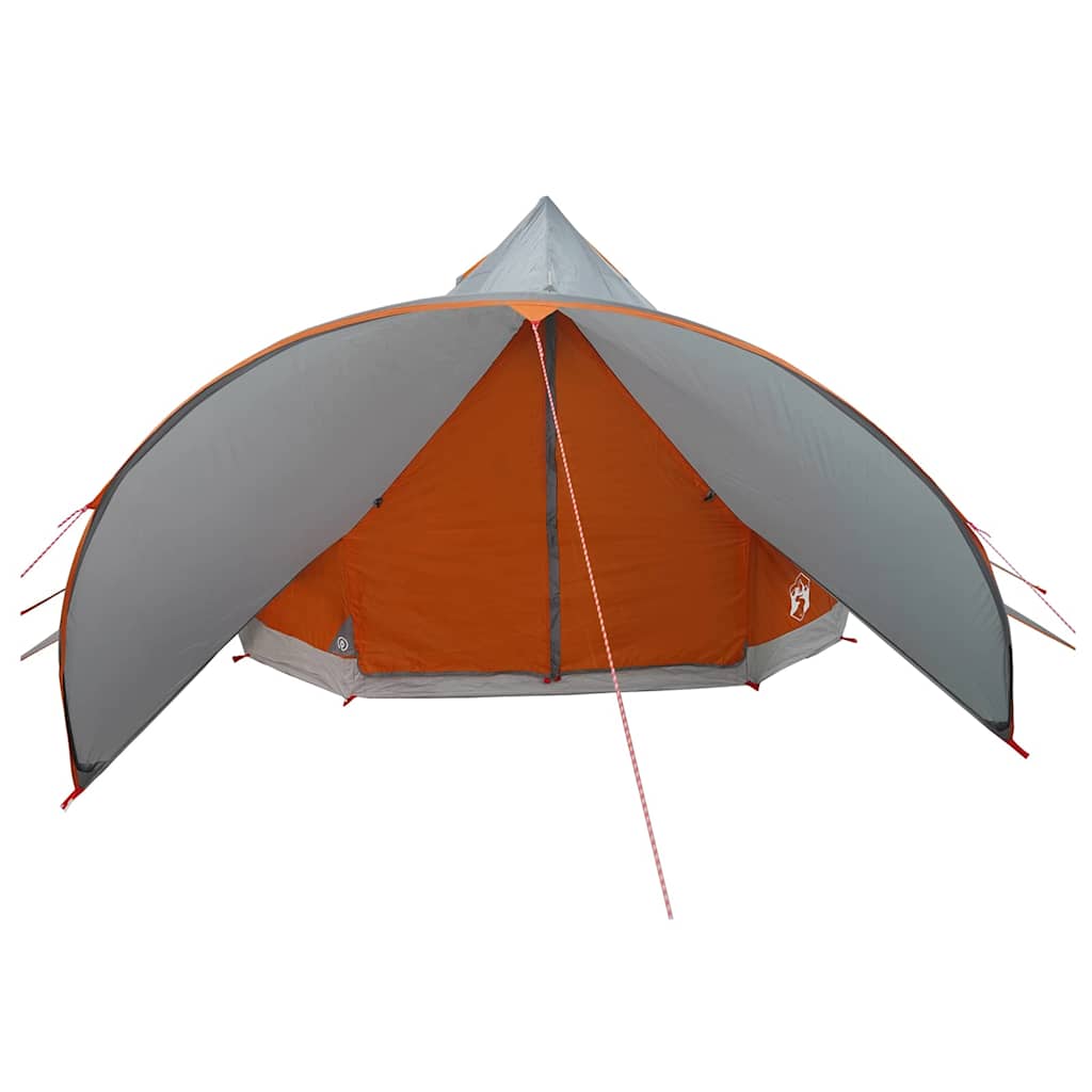 Teepee Tent 7-Persoon 7-persoons Grijs en Oranje