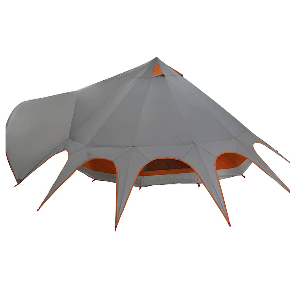 Teepee Tent 7-Persoon 7-persoons Grijs en Oranje