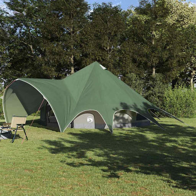 Teepee Tent 9-Person 9-persoons Groen en Grijs