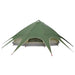 Teepee Tent 9-Person 9-persoons Groen en Grijs