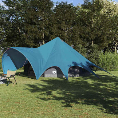 Teepee Tent 9-Person 9-persoons Blauw en Grijs