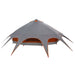 Teepee Tent voor 9 Personen 9-persoons Grijs en Oranje