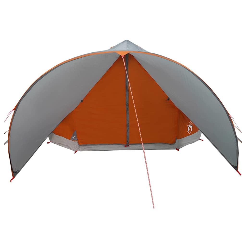 Teepee Tent voor 9 Personen 9-persoons Grijs en Oranje