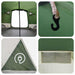 Dome Tent 4-Person met dak met opslag Groen 505 x 450 x 248 cm