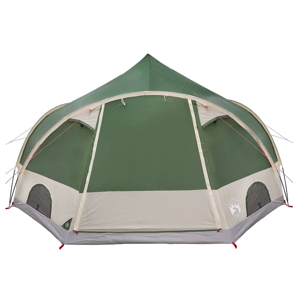 Dome Tent 4-Person met dak met opslag Groen 505 x 450 x 248 cm
