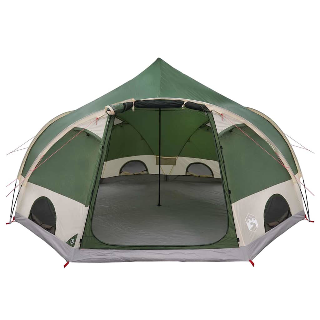 Dome Tent 4-Person met dak met opslag Groen 505 x 450 x 248 cm
