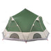 Dome Tent 4-Person met dak met opslag Groen 505 x 450 x 248 cm