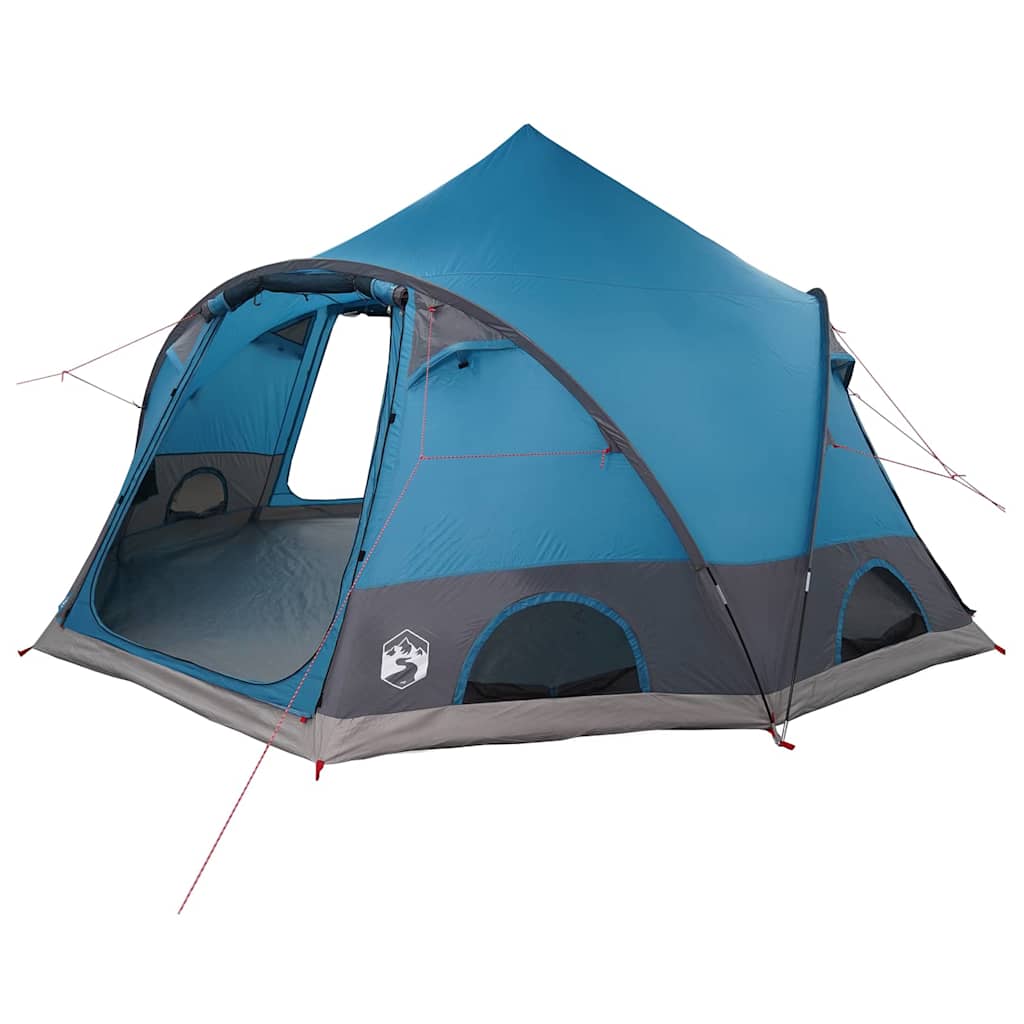 Dome Tent 4-Person met dak met opslag Blauw 505 x 450 x 248 cm
