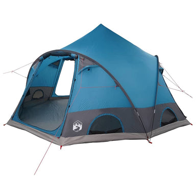 Dome Tent 4-Person met dak met opslag Blauw 505 x 450 x 248 cm
