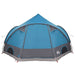 Dome Tent 4-Person met dak met opslag Blauw 505 x 450 x 248 cm