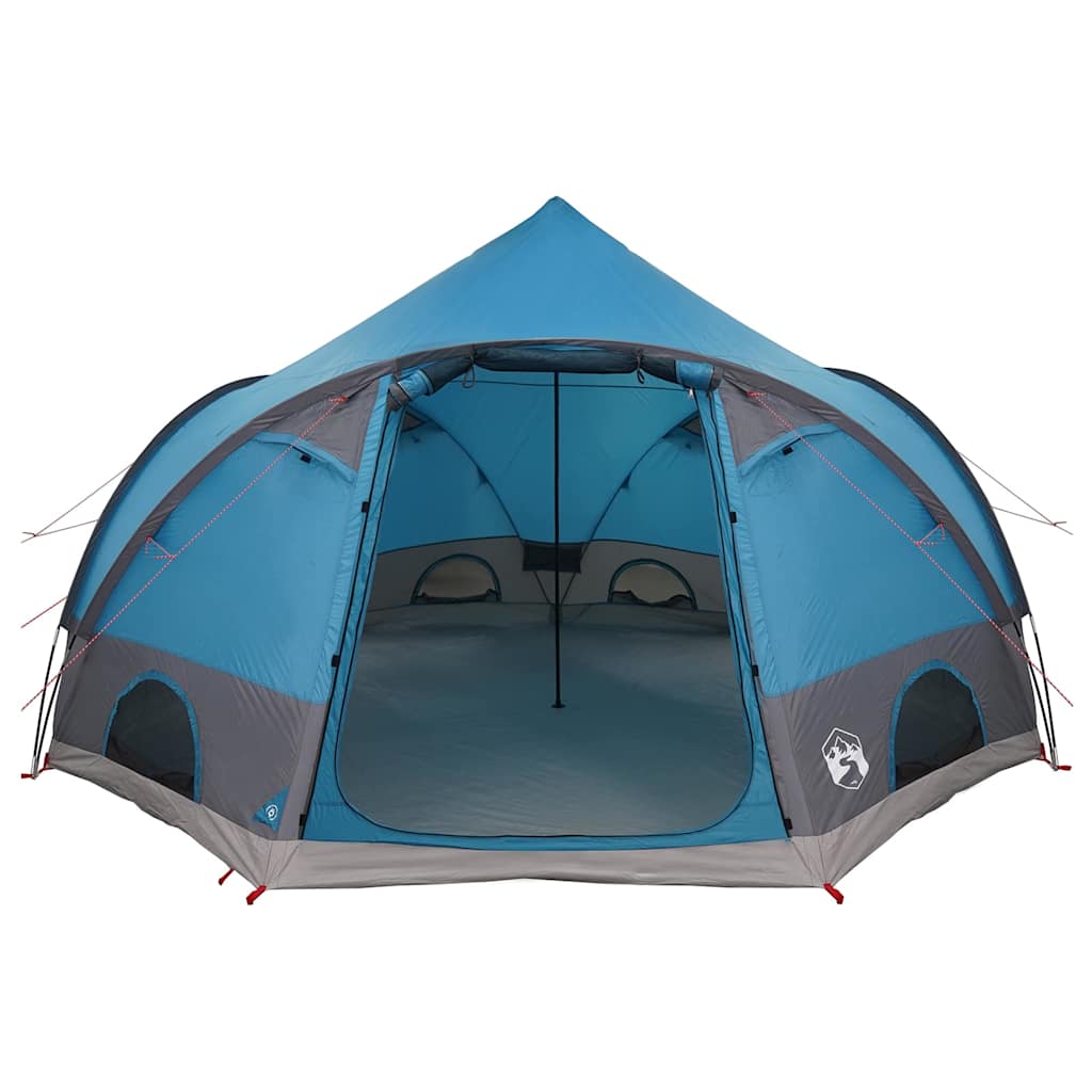 Dome Tent 4-Person met dak met opslag Blauw 505 x 450 x 248 cm