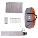 Dome Tent 4-Person met dak Grijs en Oranje 505 x 450 x 248 cm
