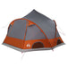 Dome Tent 4-Person met dak Grijs en Oranje 505 x 450 x 248 cm