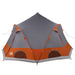 Dome Tent 4-Person met dak Grijs en Oranje 505 x 450 x 248 cm