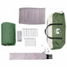 Cabinetent 6-Personen met dak Groen 425 x 396 x 222 cm