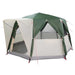 Cabinetent 6-Personen met dak Groen 425 x 396 x 222 cm