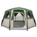 Cabinetent 6-Personen met dak Groen 425 x 396 x 222 cm