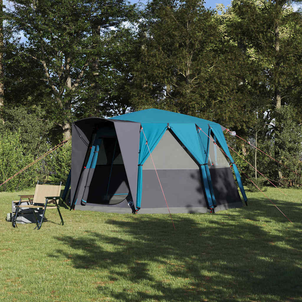 Cabinetent 6-Personen met dak Blauw 425 x 396 x 222 cm