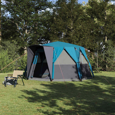 Cabinetent 6-Personen met dak Blauw 425 x 396 x 222 cm