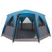 Cabinetent 6-Personen met dak Blauw 425 x 396 x 222 cm