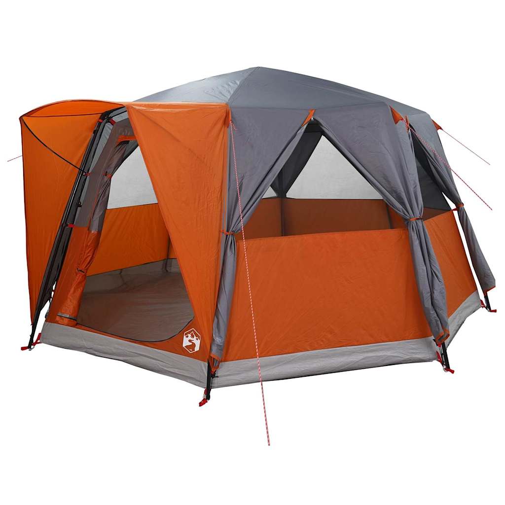 Cabinetent 6-Personen Grijs en Oranje 425 x 396 x 222 cm