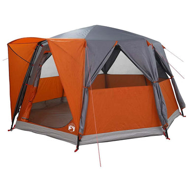Cabinetent 6-Personen Grijs en Oranje 425 x 396 x 222 cm