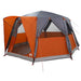 Cabinetent 6-Personen Grijs en Oranje 425 x 396 x 222 cm
