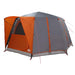 Cabinetent 6-Personen Grijs en Oranje 425 x 396 x 222 cm