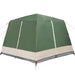 Cabine Tent 7-Persoons met dak Groen 400 x 350 x 212 cm