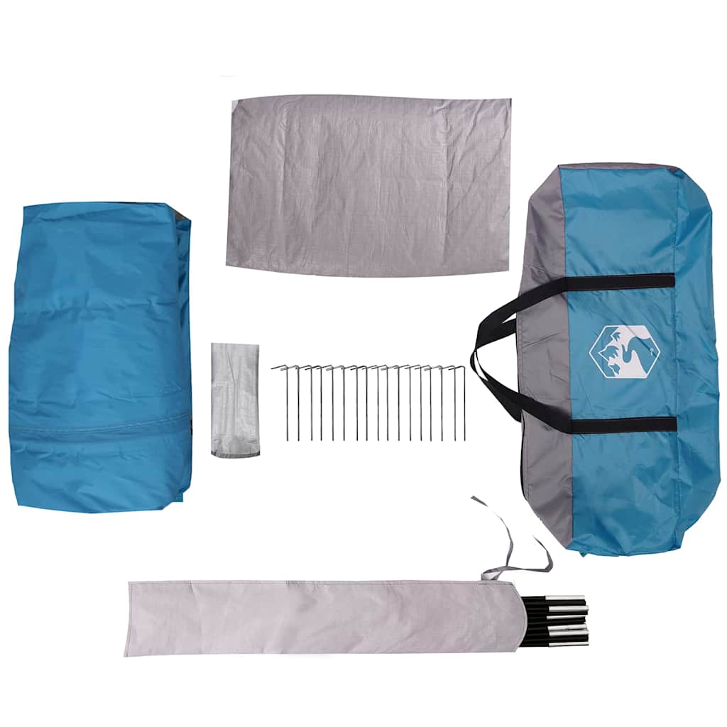 Cabine Tent 7-Persoons met dak Blauw 400 x 350 x 212 cm