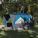 Cabine Tent 7-Persoons met dak Blauw 400 x 350 x 212 cm