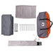Cabine Tent 7-Persoons Grijs en Oranje 400 x 350 x 212 cm