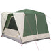Cabine Tent 5-Persoon met dak Groen en Wit 333 x 317 x 194 cm