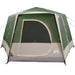 Cabine Tent 5-Persoon met dak Groen en Wit 333 x 317 x 194 cm