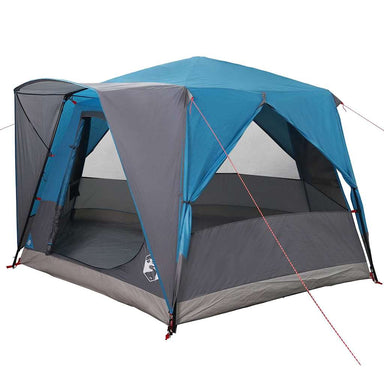 Cabine Tent 5-Persoon met dak Blauw en Grijs 333 x 317 x 194 cm