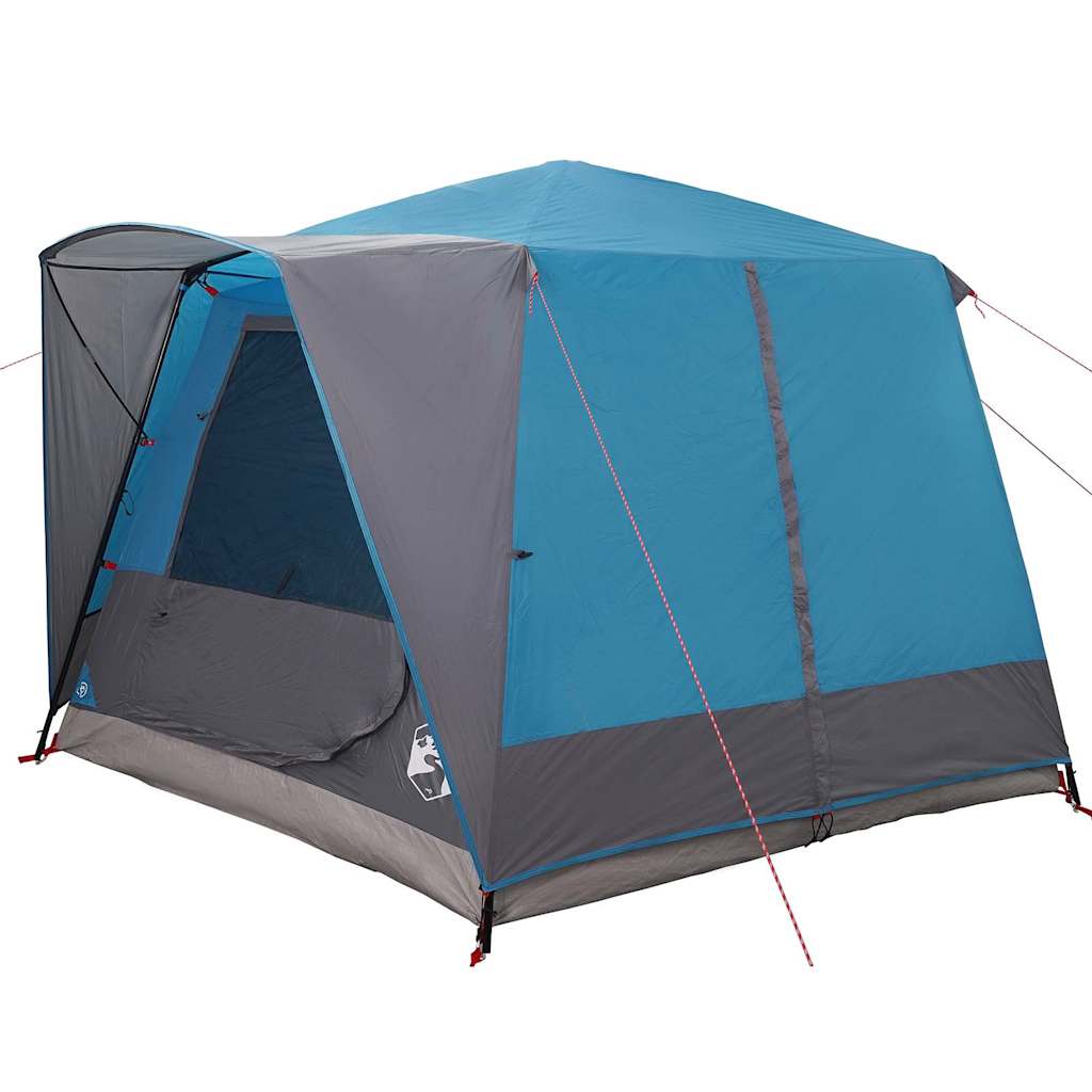 Cabine Tent 5-Persoon met dak Blauw en Grijs 333 x 317 x 194 cm