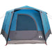 Cabine Tent 5-Persoon met dak Blauw en Grijs 333 x 317 x 194 cm