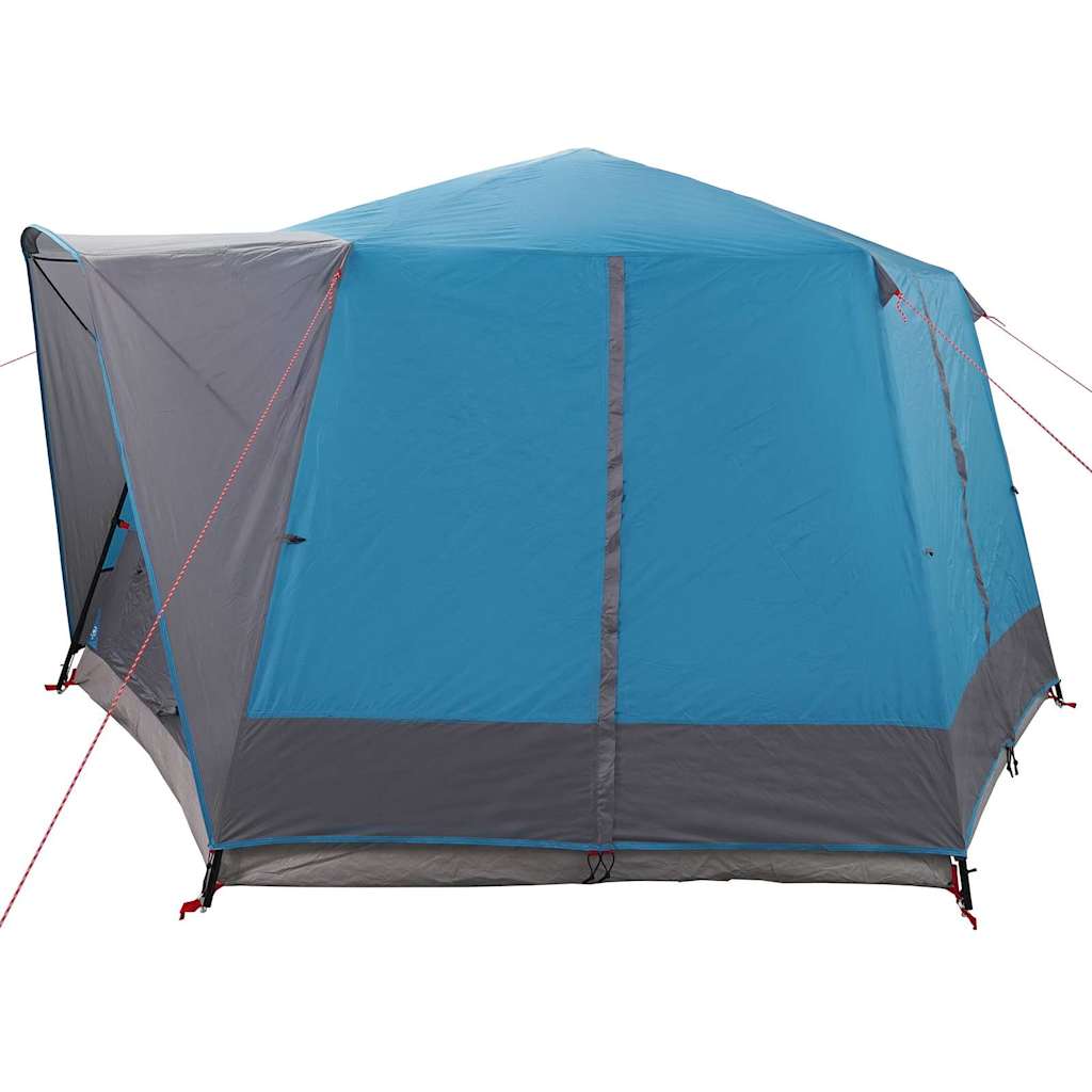 Cabine Tent 5-Persoon met dak Blauw en Grijs 333 x 317 x 194 cm