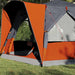 Cabine Tent 5-Persoon Grijs en Oranje 333 x 317 x 194 cm