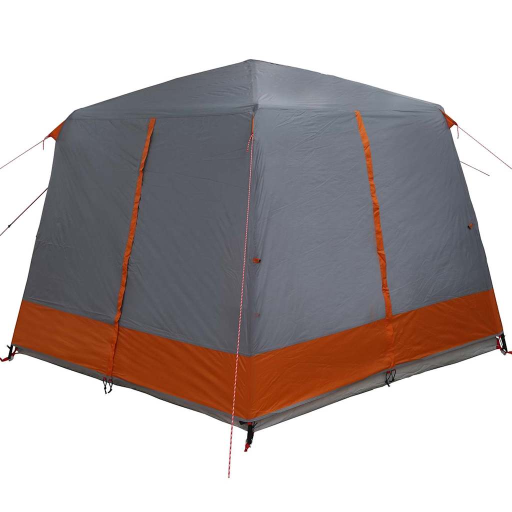 Cabine Tent 5-Persoon Grijs en Oranje 333 x 317 x 194 cm