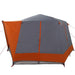 Cabine Tent 5-Persoon Grijs en Oranje 333 x 317 x 194 cm