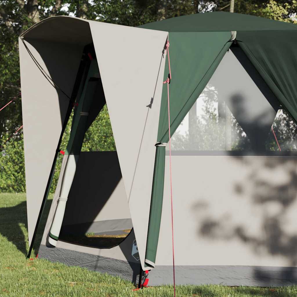 Cabine Tent 3-Persoon met dak Groen en Wit 320 x 320 x 203 cm